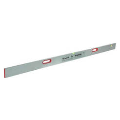 Master with level, aluminum 2.5 m - rectangular with spirit levels and handles