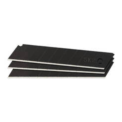 Spare blades for model knife 25mm 10 pcs. SK2 steel black TOPMASTER