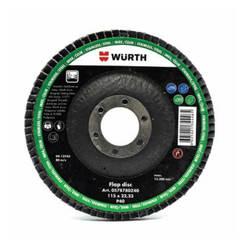 Flap disc for angle grinder wood and metal f125 mm, grit P120 WURTH