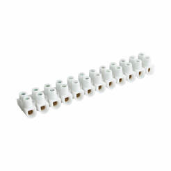 12-pole chandelier terminal for wires 10 sq.mm., white