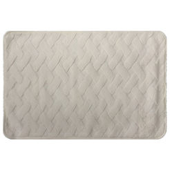 Bath mat 40 x 60cm non-slip cream lines Soft 3D Tony Bad