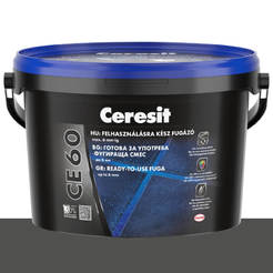 Затирка CE 60 Ceresit для швов до 6 мм, уголь 2 кг.
