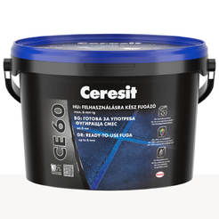 Затирка CE 60 Ceresit для швов до 6 мм, белая 2кг.