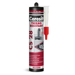 Heat-resistant silicone sealant Ceresit CS 28 red 380 ml