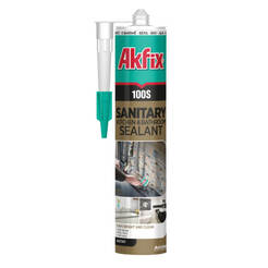 Sanitary silicone 100S white 280ml AKFIX