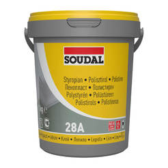 Styrofoam adhesive, polystyrene profiles and rosettes for ceiling 1 kg SOUDAL