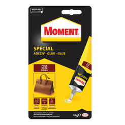 Клей монтажный для кожи 30г, прозрачный Moment Leather