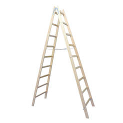 Wooden ladder 2x9 steps 2.85m Tex Star